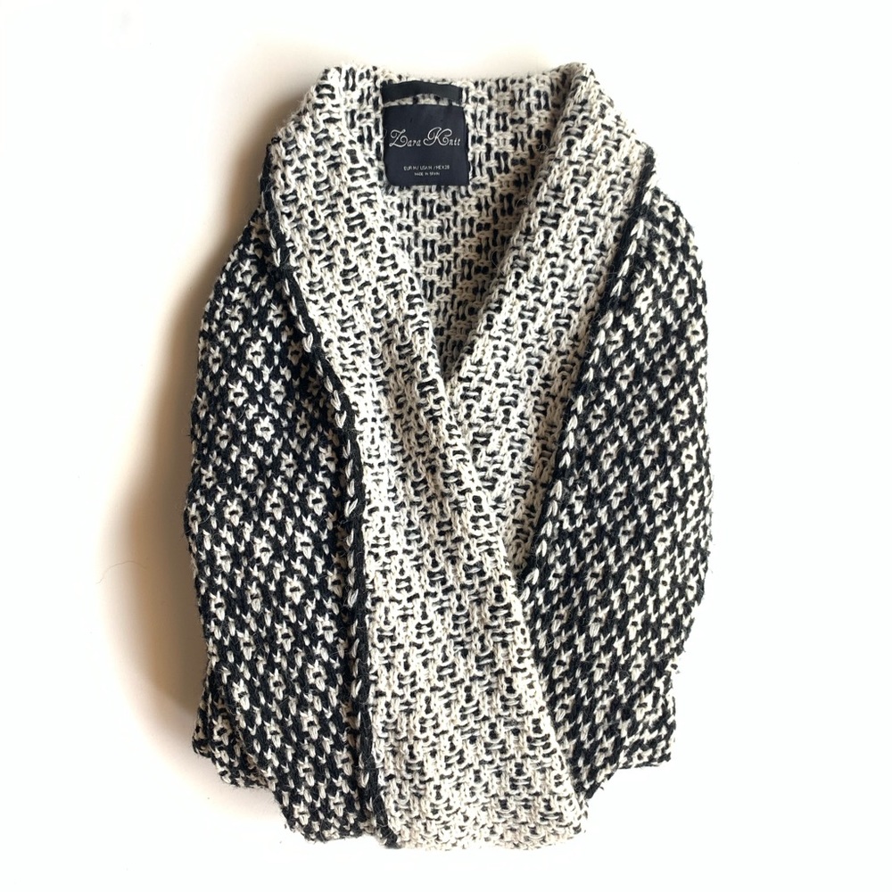 ZARA KNIT Layering Kimono Duster / Sweater /Jacket - Picture 2 of 8
